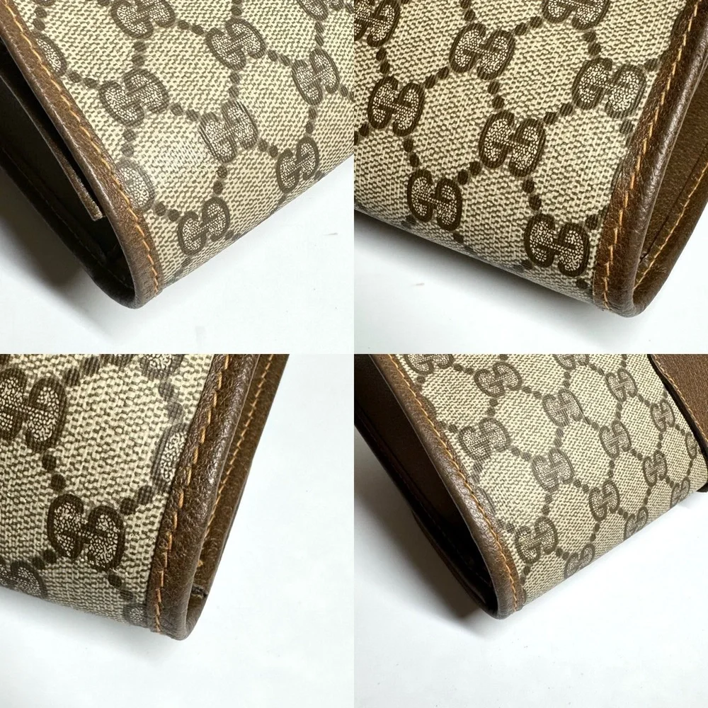 🔴SOLD🔴Gucci Large Ophidia Sherry Line Supreme GG Monogram Clutch - Picture 8 of 15